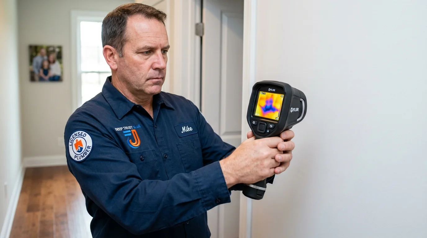 Thermal imaging leak detection by Johns Plumbing LLC in Schenectady